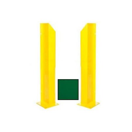 BLUFF MFG Heavy Duty Door Track Protector 24" Pair ( Left & Right) Green DG24LR-HD-CG